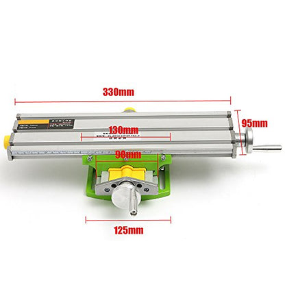 YEEZUGO Multifunction Worktable Milling Working Table Milling Machine Compound Drilling Slide Table For Bench Drill(Medium-Sized) - WoodArtSupply