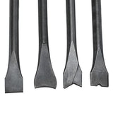 8pcs Smoothing Air Hammer Pneumatic Chisels Tools, 7pcs 0.401'' (10mm) Shank Heavy Duty Pneumatic Air Hammer Chisels High Carbon Steel Accessories YaeKoo