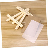 COHEALI Table Picture Frame Unfinished Wood Braces Kit White Picture Frames Wood Picture Holder Frame Diy Picture Frames Mini Photo Easel Collage Kit COHEALI