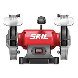 SKIL 3.0 Amp 8 In. Bench Grinder with Built-in Water Cooling Tray & LED Work Light - BI9502-00 Skil