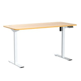 Furmax Electric Height Adjustable Standing Desk Large 55 x 24 Inches Sit Stand Up Desk Home Office Computer Desk Memory Preset with T-Shaped Metal Furmax