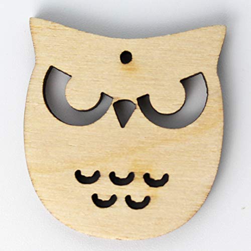 ALL SIZES BULK (12pc to 100pc) Unfinished Wood Laser Cutout Owl Dangle Earring Jewelry Blanks Shape Crafts Made in Texas Texan Wood Crafts