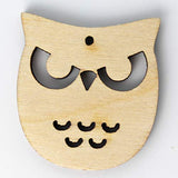 ALL SIZES BULK (12pc to 100pc) Unfinished Wood Laser Cutout Owl Dangle Earring Jewelry Blanks Shape Crafts Made in Texas Texan Wood Crafts