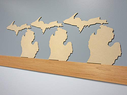 Michigan State Cutout - 1/4" MDF - 3 Pack - WoodArtSupply