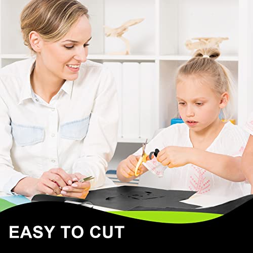 UCEC Black Removable Vinyl for Cricut Maker 3 Cricut Explore 3, Matless Cutting 13'' × 15 ft Matte Black Adhesive Vinyl Roll for Stickers Decals DIY UCEC