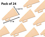 Pack of 24 Unfinished Wood Cheerleading Megaphone Cutouts by Factory Direct Craft - Blank Wooden Sports Team Banquet Mascot Cheerleader Art and Craft Factory Direct Craft