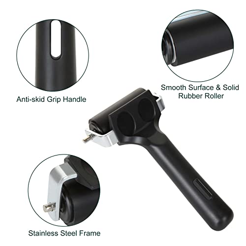ZOEYES 4 Pack Rubber Brayer Roller, Vinyl Rubber Brayer, Ink Printmaking Roller Tool for Crafting, Painting, Ink Paint Block Stamping, Wallpapers, ZOEYES