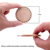 CBCMY 20 Pcs 2.16 inches Natural Wood Slices Craft Unfinished Wood kit Predrilled with Hole Wooden Circles for DIY Crafts Wedding Decorations CBCMY