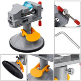 Yakamoz Mini Bench Vise 360 Degree Suction Vise Small Table Vice Clamp Workbench Vise for Jewelry Making DIY Wood Craft Carving Breads Drilling Bed YAKAMOZ