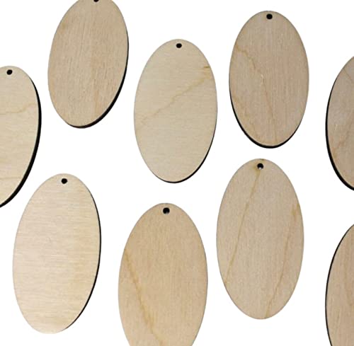 ALL SIZES BULK (12pc to 100pc) Unfinished Wood Laser Cutout Solid Oval Round Dangle Earring Jewelry Blanks Shape Crafts Made in Texas Texan Wood Crafts