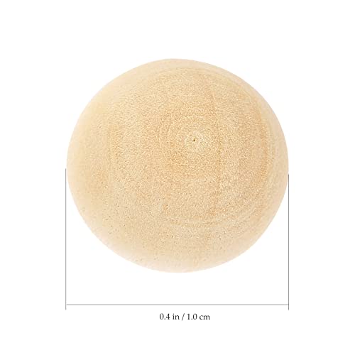 Exceart 300Pcs 10MM Unfinished Wooden Balls Craft Wood Beads DIY Beads Balls Without Hole for Jewelry Making Supplies EXCEART