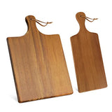 AIDEA Wood Cutting Board with Handle, Cheese Board Chartuterie Board，for Cutting and Serving 17"X11"bundle with 17"X6"(2 Pack) AIDEA