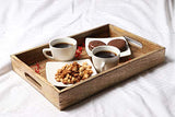 GoCraft Handmade Classic Wooden Tray Medium Size | Serveware Kitchen Accessories Tray - 15" GoCraft