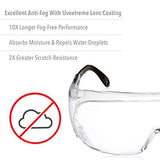 Honeywell Uvex Ultra-Spec 2000 Visitor Specs Safety Glasses with Clear Uvextreme Anti-Fog Lens (S0250X) Honeywell Uvex