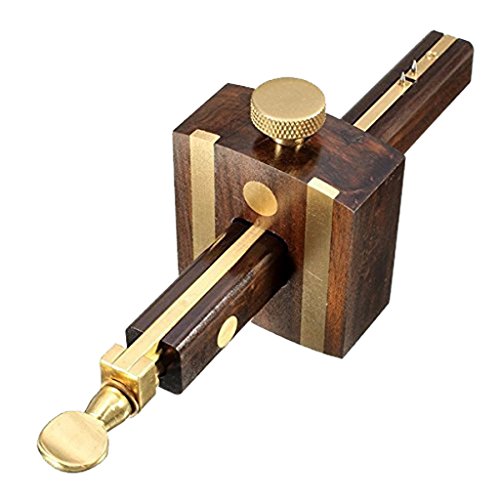 Yundxi Wood Marking Gauge Wood Scraper Scribe Mortice Gauge Marking Mortise Gauge Woodworking Measuring Tool (1#) - WoodArtSupply