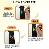 Scratch Paper Art Set for Kids 36PCS Scratch Paper Bookmarks Magic Scratch Bookmarks for Crafts Gift Christmas Supplies Rainbow Scratch Diy Craft Kit yuntop