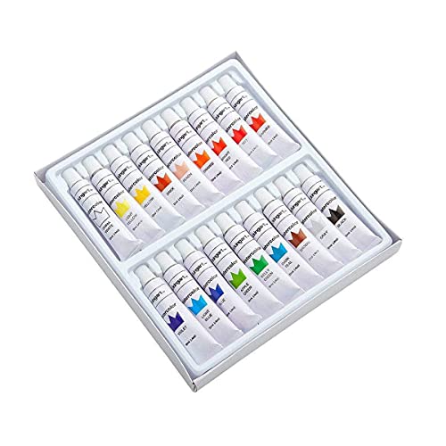 KINGART Studio Watercolor Paint, 12ml (.4oz), Set of 18 Colors KINGART