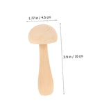 OFFSCH 5pcs Wooden Peg Mushroom Blank Craft Mushroom Wooden Peg Dolls Kid Toys Kids Painting Mushroom Models Kids Painting Toys Wooden People Figures OFFSCH