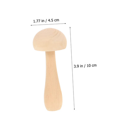 OFFSCH 5pcs Wooden Peg Mushroom Blank Craft Mushroom Wooden Peg Dolls Kid Toys Kids Painting Mushroom Models Kids Painting Toys Wooden People Figures - WoodArtSupply