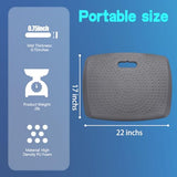 Ergohead 3/4 inch Anti Fatigue Comfort Standing Mat, Portable Office Standing Desk Mat, Non Slip Kitchen Mat, Built-in Handle with Massage Points ergohead