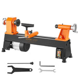 VEVOR Benchtop Wood Lathe, 10 in x 18 in, 0.5 HP 370W Power Wood Turning Lathe Machine, 5 Variable Speeds 780/1320/1920/2640/3840 RPM with Rod VEVOR