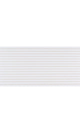 SSWBasics 4 Foot x 8 Foot Horizontal Slatwall Panel (White) SSWBasics