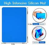 Yuiviot Reusable Silicone Epoxy Resin Tools Kit, Silicon Mat, Silicon Measuring Mixing Cups, Silicon Stir Sticks, Pipettes, Finger Cots for Epoxy Yuiviot