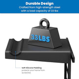 Mount-It! Bike Wall Mount Rack with Shelf and Hooks, Horizontal Indoor Bike Rack Garage Home, Space Saving Wall Mounted Hanger for a Single Road, Mount-It!