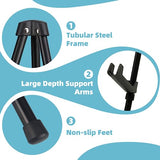 JEAWIWI Easel Stand 65 Inches 3 Pcs, Lightweight Adjustable Art Easel for Display, Painting, Wedding Sign, Poster, Black Metal Easel with Portable JEAWIWI