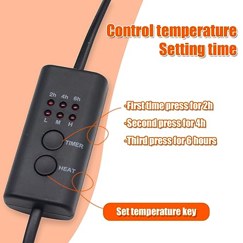 Resin Heating Pad Kit with Timer and Lid, Resin Curing Mat, Heat Pad for Silicone Mold, Epoxy Resin Dryer Mat Suitable for Keychain, Jewelry, DIY APlayfulBee