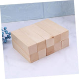 VILLCASE 40 pcs Natural Wood Blocks Small Wood Block Unfinished Wood Cubes Whittling kit Whittling Wood Unfinished Wood Sign Block Wood Blocks for VILLCASE