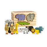 Melissa & Doug Animal Rescue Shape-Sorting Truck - Wooden Toy With 7 Animals and 2 Play Figures -Vehicle Toys For Toddlers Melissa & Doug