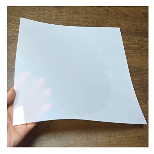 BANLTRE 12 Sheets 7.5 mil Mylar Sheet 12 x 12 inch Milky Translucent PET Blank Stencil Making Sheet for Cricut, Silhouette, Cut Tool Template - WoodArtSupply