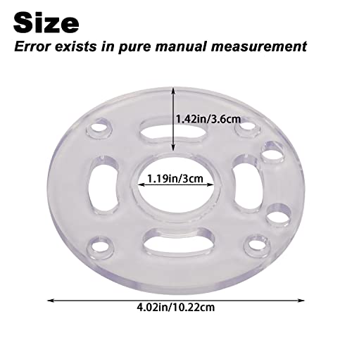 DNP613 Router Sub Base Compatible with D-EWALT 20V Compact Routers Round Subbase, Adopts a Transparent Design Ensure Maximum Visibility in Operation - WoodArtSupply