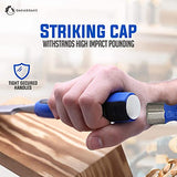 Chisel Set Woodworking Tools & Wood Carving Tools – Sharp, Chrome Vanadium Steel Wood Chisel Sets w/Beveled Edges – Durable PP & TPR Handle + Metal Oakadoaks