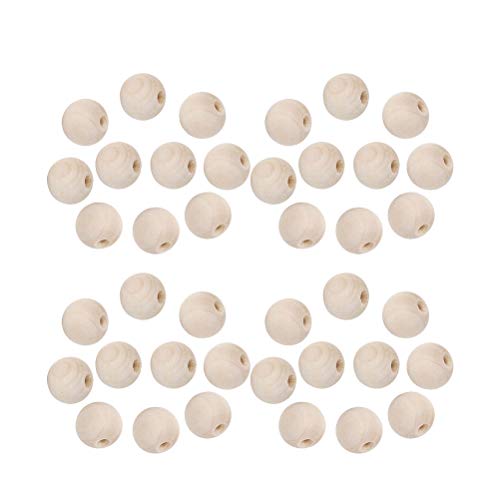 1800pcs Natural Beads Wood Beads for Round Beads Wooden Charm Beads Unfinished Wood Beads Jewelry Accessories Wooden Beading Supplies Color Beads SUPVOX