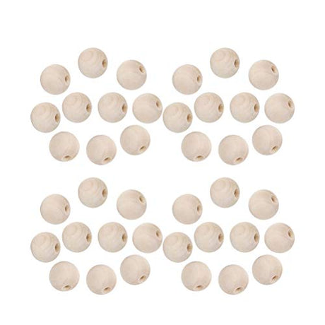 1800pcs Natural Beads Wood Beads for Round Beads Wooden Charm Beads Unfinished Wood Beads Jewelry Accessories Wooden Beading Supplies Color Beads SUPVOX