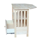 International Concepts Mission Corner TV Stand, Unfinished IC International Concepts