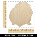 Sweet Himalayan Guinea Pig Unfinished Wood Shape Piece Cutout for DIY Craft Projects - 1/4 Inch Thick - 6.25 Inch Size Sniggle Sloth