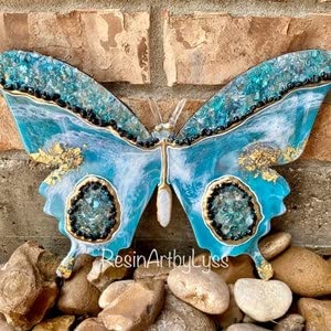 Unfinished Wood Butterfly | Insect | Animal | Wildlife | Craft Cutout | up to 24" DIY 7" / 1/4" 24 Hour Crafts