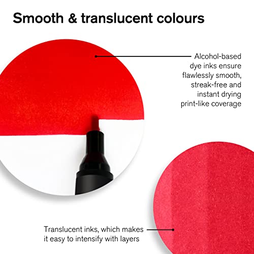 Winsor & Newton ProMarker Set, 6 Count, Blacks + Blender Winsor & Newton