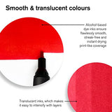 Winsor & Newton ProMarker Set, 6 Count, Blacks + Blender Winsor & Newton