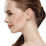 300 Pieces Stud Earring Kit Include 100pcs 12 mm Stainless Steel Blank Stud Bezel Settings 100 Rubber Backs 100 Earring Backs (Silver with Silver and Hicarer