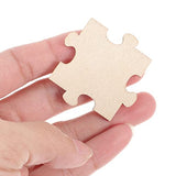 Toddmomy Blank Wooden Puzzle, 100Pcs Unfinished Wooden Puzzle DIY Blank Puzzle Wood Puzzle Pieces for Kids Crafts, Arts, Classroom Activities, Toddmomy