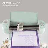 CRAVERLAND Pens Adapters for Cricut - Rainbow Pen Holders for Cricut Explore Air 3 Air 2 Air Maker 3 Maker 2 Maker to Compatible with At Least 40 CRAVERLAND