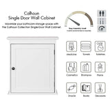 Spirich Small Bathroom Wall Cabinet, Wall Mounted Storage Cabinet, Medicine Cabinet Organizer for Bathroom, Kitchen, Living Room, White Spirich