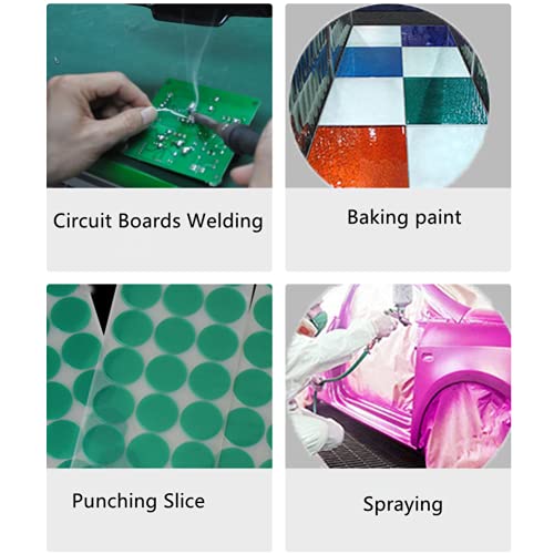 MISSYOUNG Resin Tape for Epoxy Resin Molding, Thermal Adhesive Tape Green Polyester HighTempeprature Masking Tape Green High Heat PET Tape for MISSYOUNG