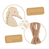 TEHAUX 70pcs Marine Animal Wood Chips Under The Octopus Cutouts Unfinished Wooden Slices Wood Sea Animals Cutouts Ocean Party Favor Unfinished Wooden TEHAUX