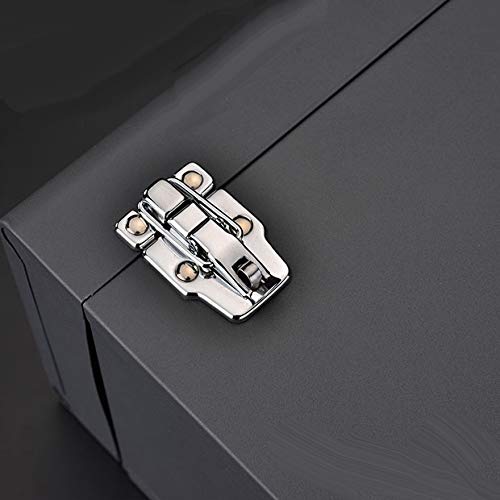 Edward Tools Metal ToolBox - Heavy Duty Portable Tool Box with Organizer Tray and Handle - Solid Metal Locking Latches - Scratch Resistant Finish Edward Tools