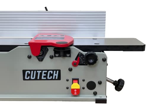 Cutech 40160HI 6-Inch Spiral Cutterhead Benchtop Jointer with Cast Iron Tables and 12 Tungsten Carbide Inserts - WoodArtSupply